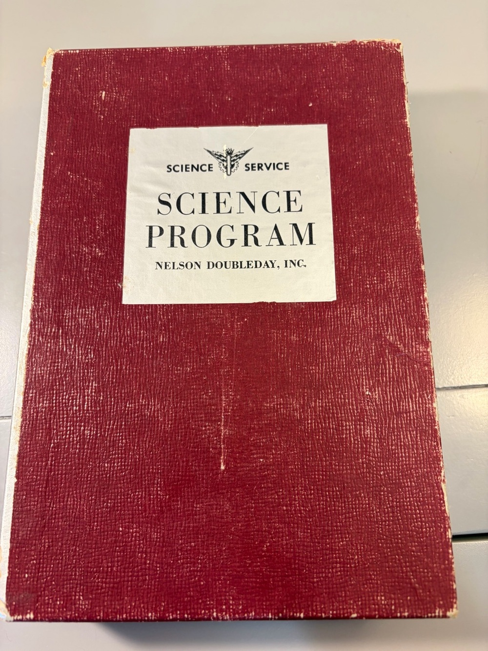 Science Program Booklet by Nelson Doubleday - Burgundy Cover